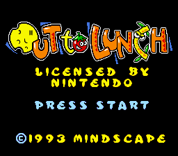 Out to Lunch (USA) Title Screen